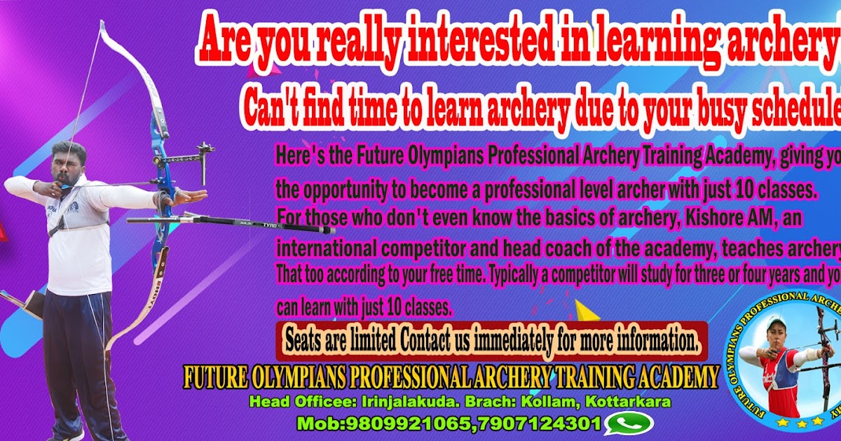 Archery Equipment Supplier Future Olympians Kerala India