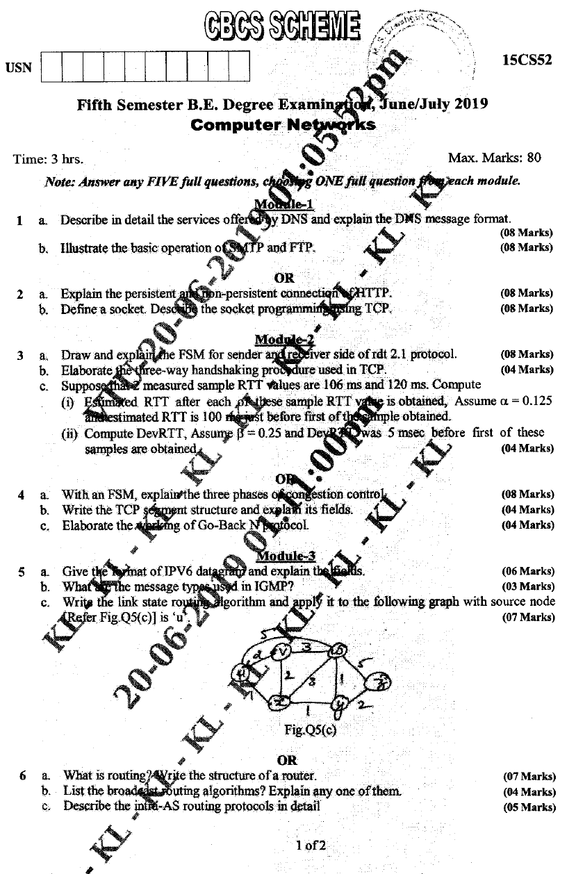 Visvesvaraya Technological University B.E. COMPUTER SCIENCE (CBCS