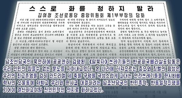 Kim Yo Jong's June 4th statement