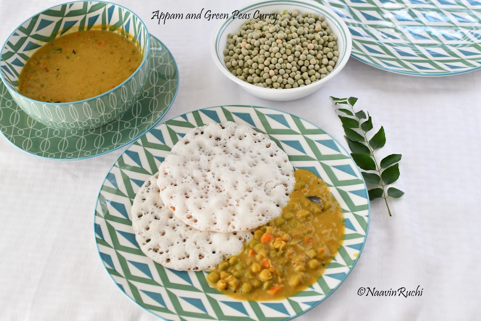 Appam and Green Peas Curry