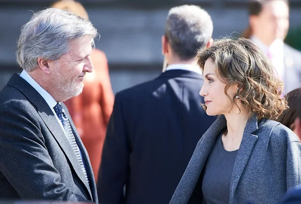 King Felipe and Queen Letizia attended the opening of the exhibition 'Miguel de Cervantes the Myth of Life at National Library