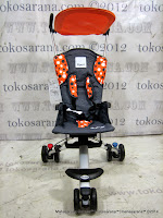 Kereta Bayi LightWeight CocoLatte CL08 iSport - Polkadot Orange