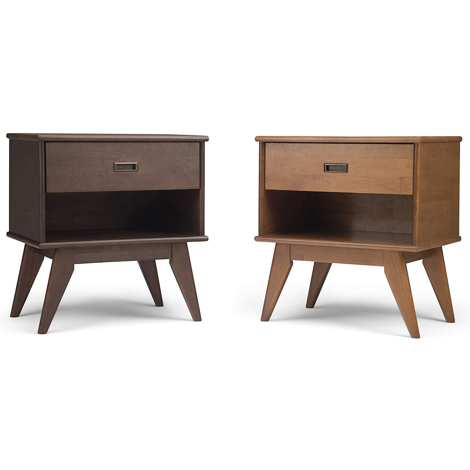 Mid Century Modern Bedside Table with One Spacious Drawer Home