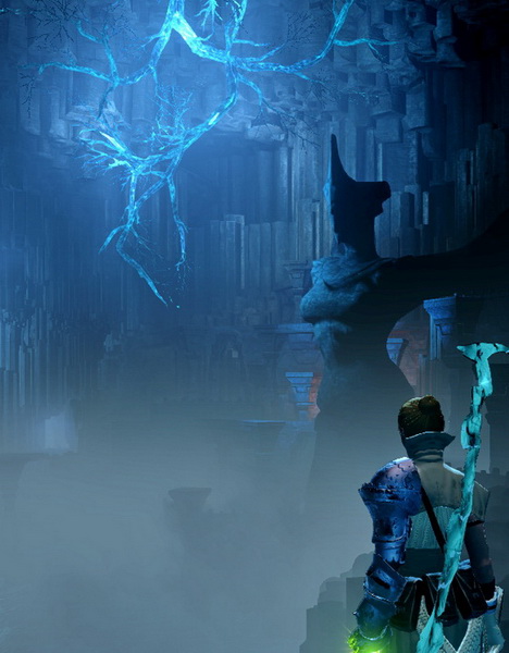 Mythal statue in the Deep Roads