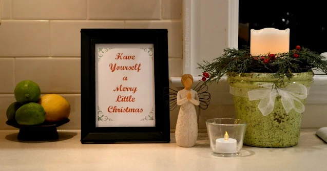 Have yourself a Merry Little Christmas Printable in frame