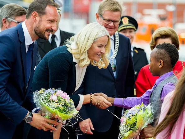 King Harald, Queen Sonja, Crown Prince Haakon and Crown Princess Mette-Marit visited Kristiansand,