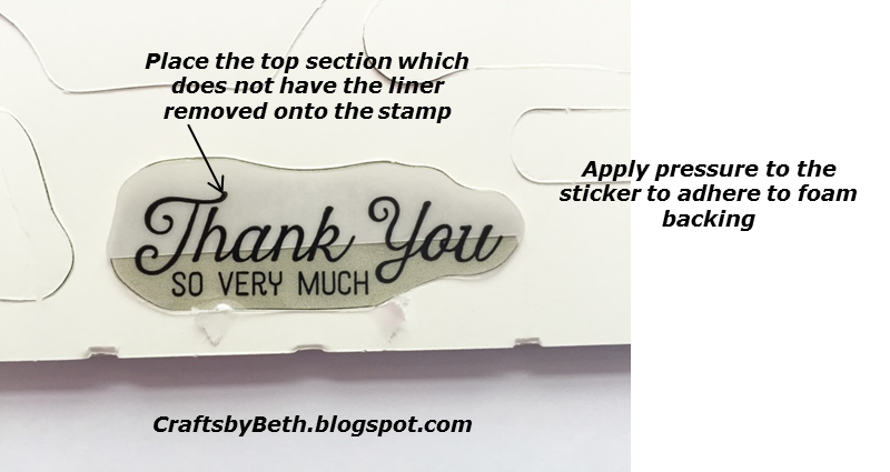 Crafts by Beth: Perfect Sticker Placement on Clear Mount Stamps