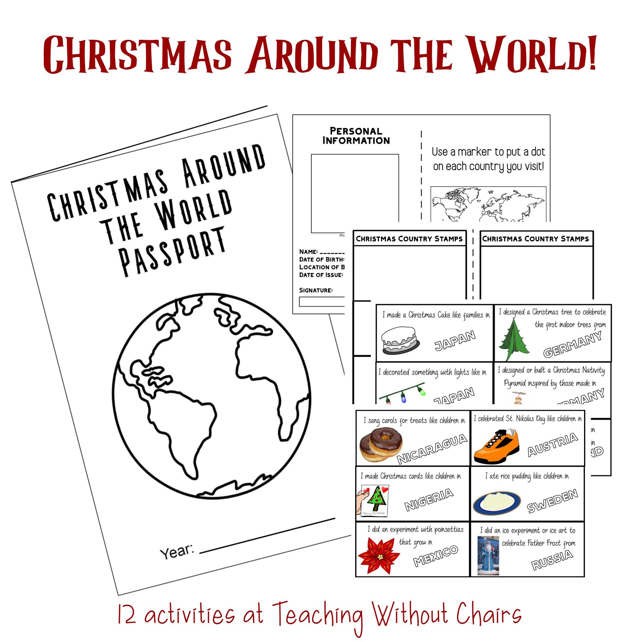 Holidays Around the World Travel Journal by The Teacher's Passport