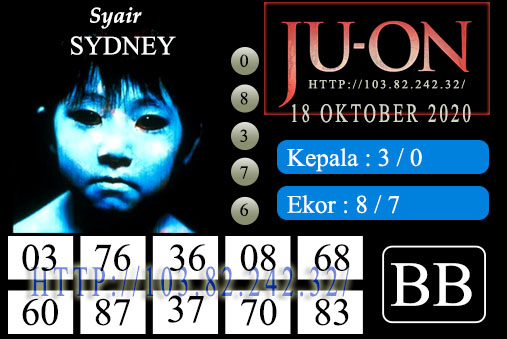 38 Angka jitu sydney 18 oktober 2020