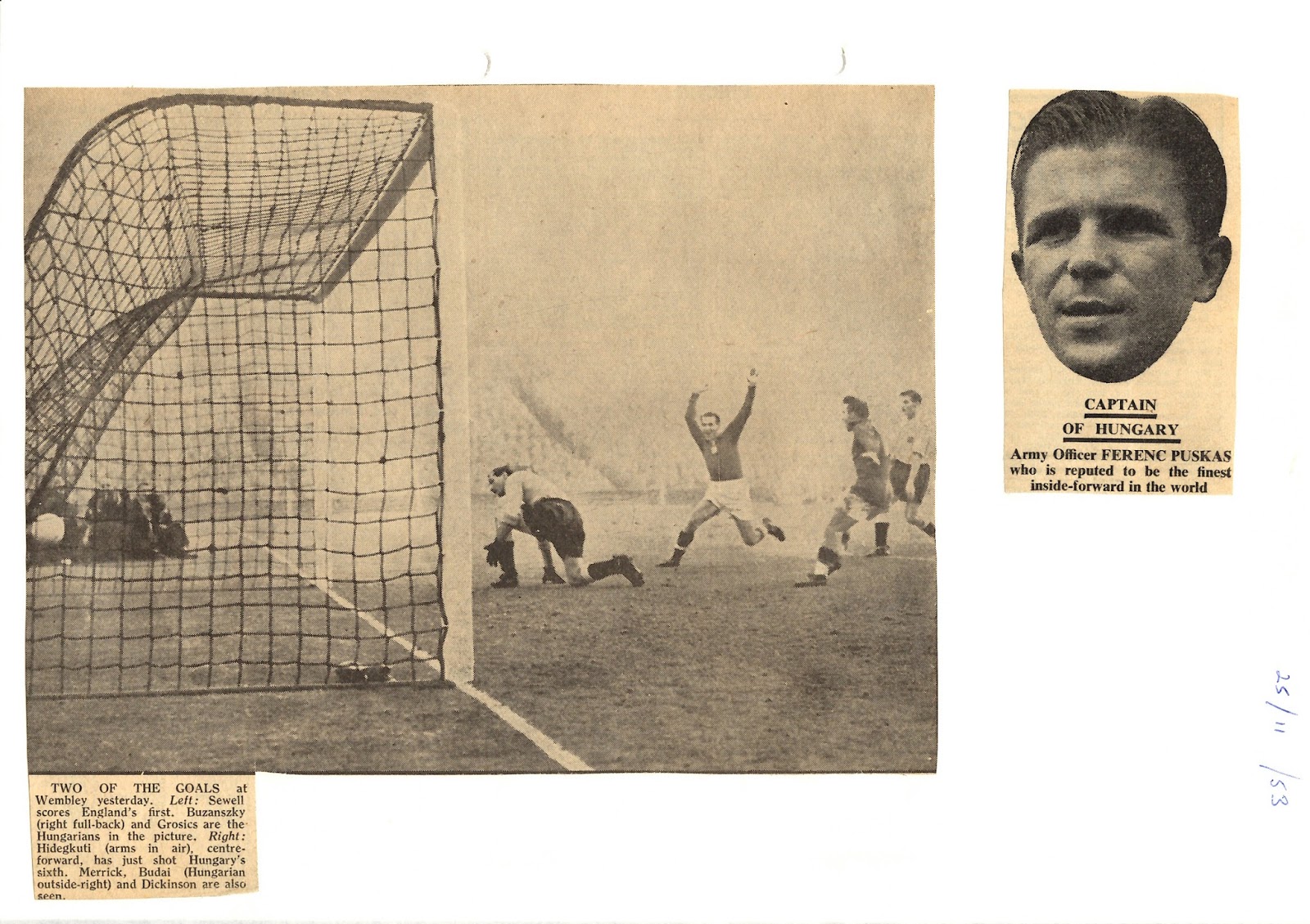 Grandads football blog - forgotten heroes 1946-1980 The big match 2