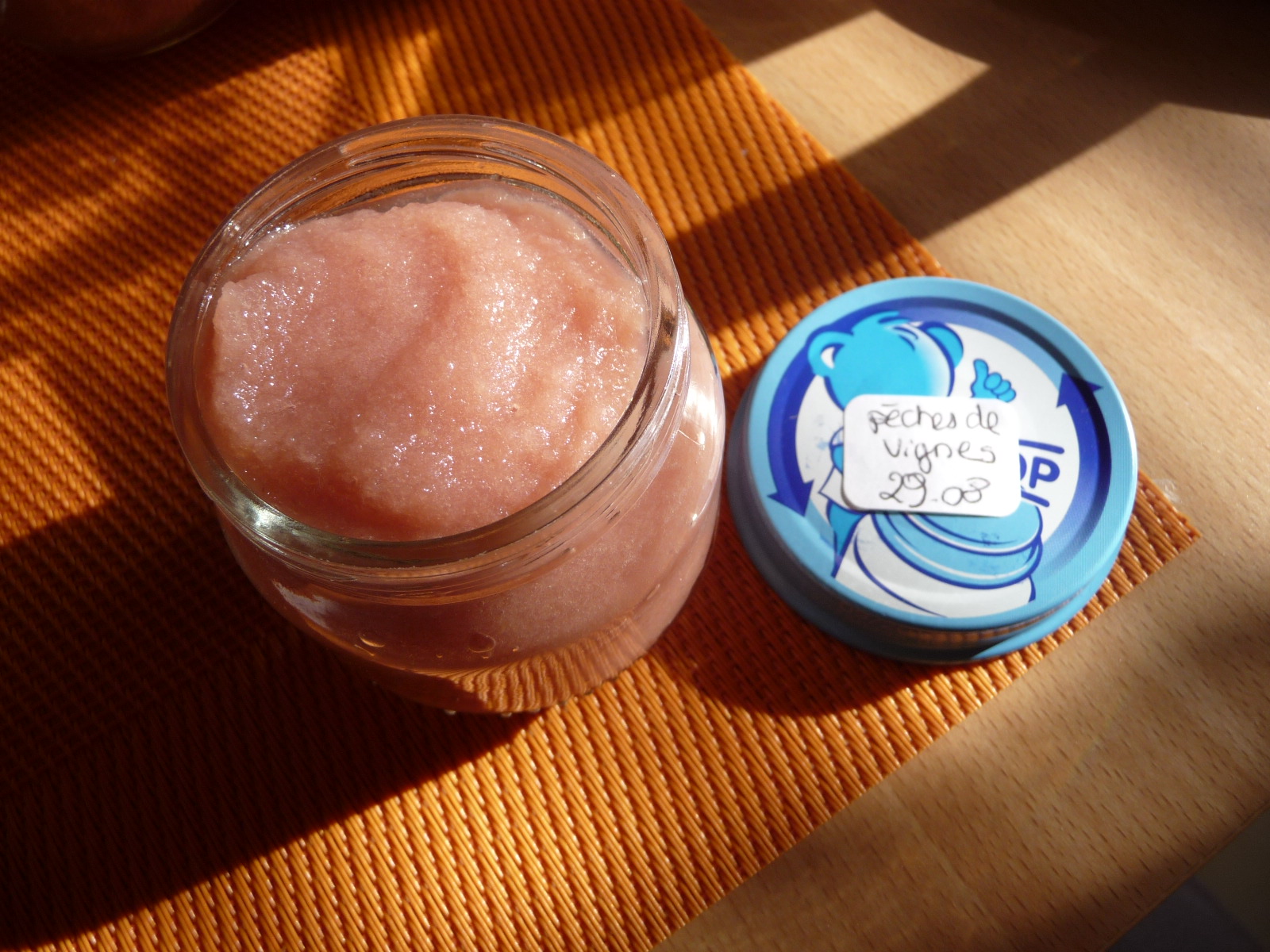 Les bons petits plats de Vince BABYCOOK Compote de pomme peche de vigne