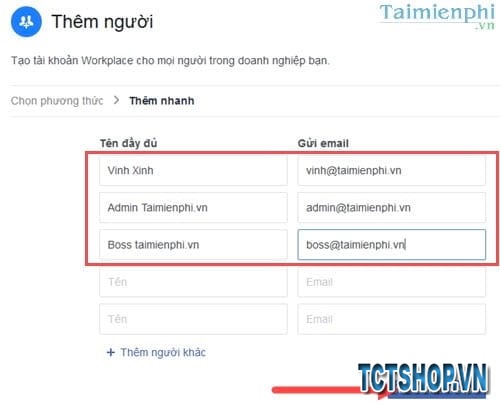 Cách mời người khác tham gia Facebook Workplace