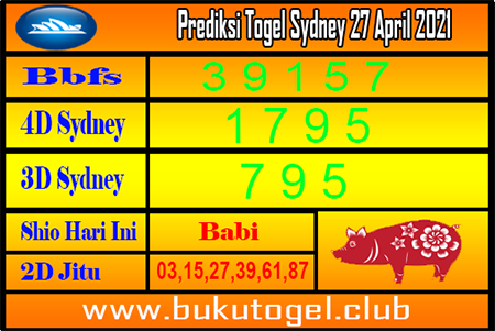Prediksi Sydney Selasa 27 April 2021 Prediksi Togel Sidney Hari Ini Jitu