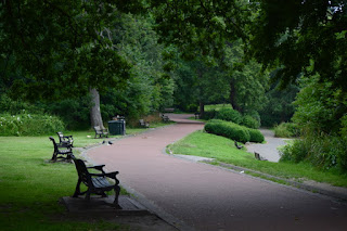 The winding path through Heaton Park