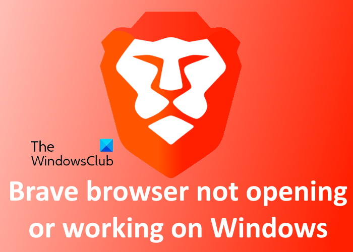 El navegador Brave no se abre en Windows