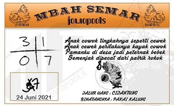 SYAIR HK KAMIS 24 JUNI 2021 SYAIR NAGA