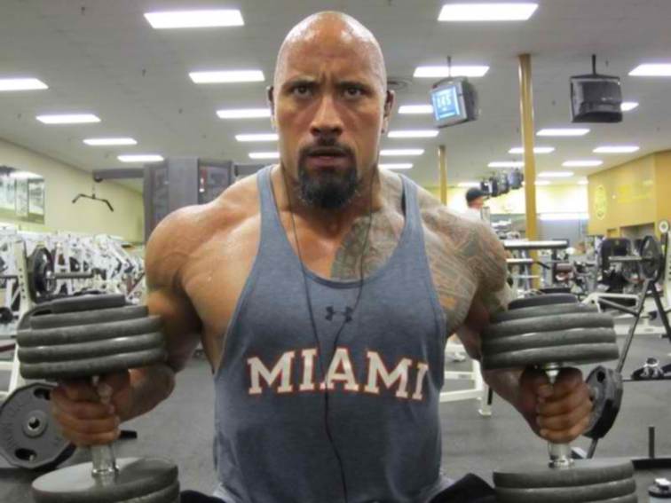 Musculação X Série & Treinamento Treinamento do The Rock Dwayne Johnsons