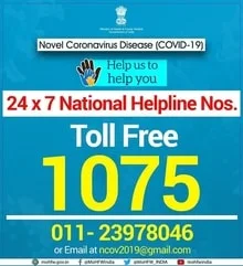 BSNL Toll-free 24x7 Helpline number for COVID-19 for the public to inquiry about Coronavirus infected cases or related issues
