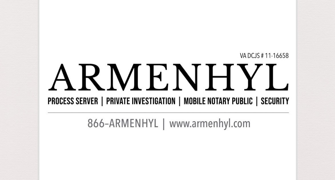 ARMENHYL Nationwide Process Servers Private Investigator Security