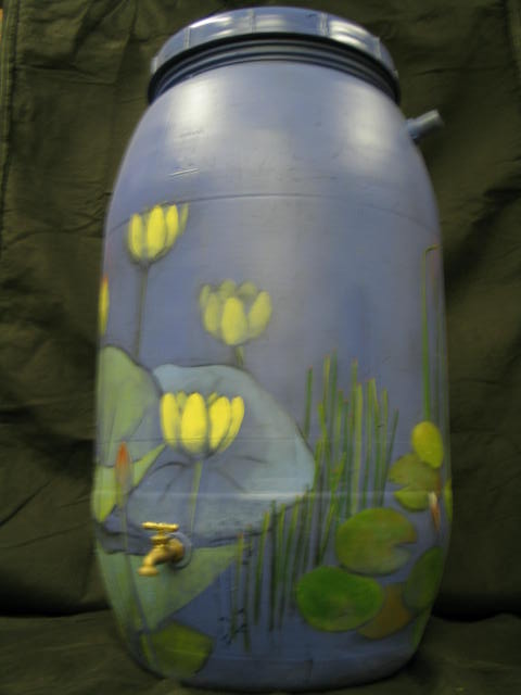 the Annandale Blog: Decorated rain barrels support water conservation