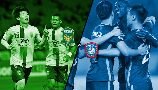 K-League's Jeonbuk Hyundai Motors take on Chinese Super League's Jiangsu Suning where whoever is defeated is most likely out of this year's AFC Champions League competition.