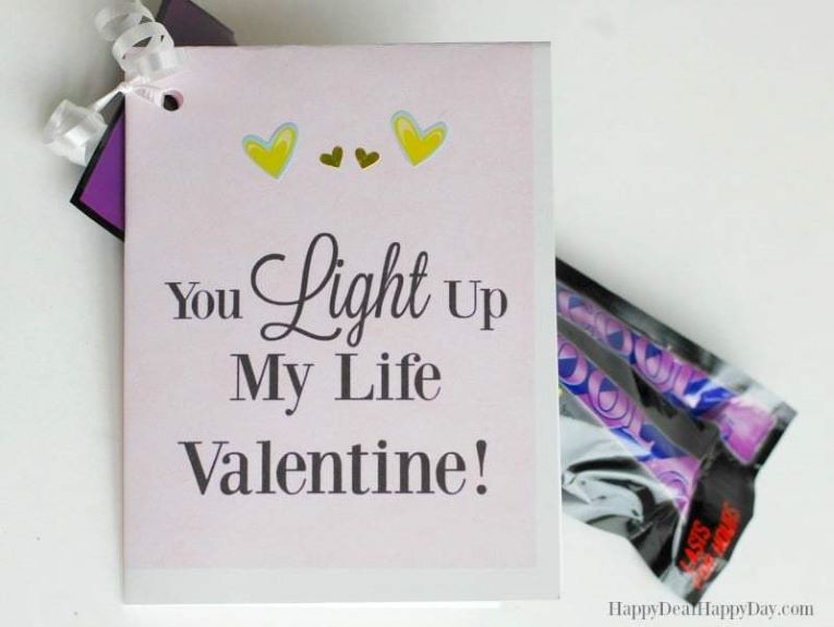This You Light Up My Life Valentine is a cute homemade DIY type card for that someone special