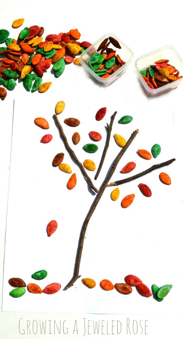 Fall Activities for Kids with Pumpkin Seeds | Growing A Jeweled Rose