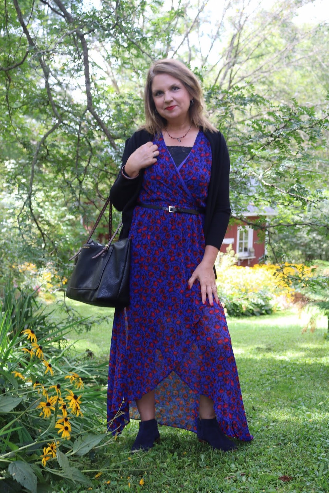 Amy's Creative Pursuits: How To Style A Summer Maxi Dress For Fall