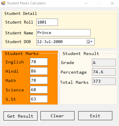 STUDENT MARKS CALCULATOR - Computer Related Information