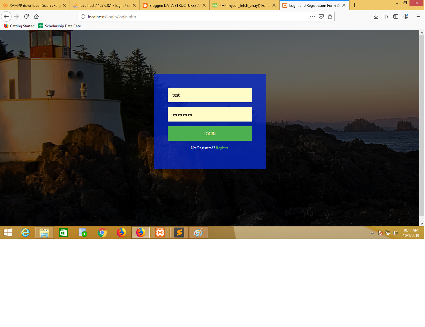Step by Step guide to connect login page with database using HTML, CSS ...