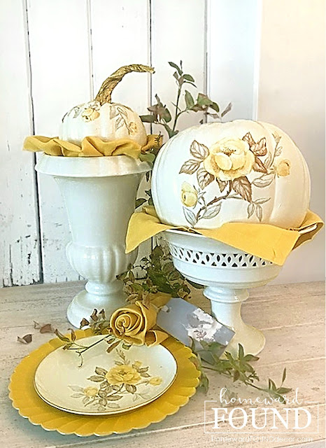 faux finish, farmhouse style, thrifted, diy decorating, Thanksgiving, pumpkins, fall, DIY, painting, boho style,neutrals, painting, colorful home,  garden art, fall, fall decorating, fall decor, pumpkins, pumpkin decor, pumpkin decorating, painted pumpkins, home decor, decorating, autumn decor, thanksgiving decor, thanksgiving, october decor, november decor, chinoiserie painted pumpkins, toile painted pumpkins, blue and white painted pumpkins, brown toile, neutral home decor, fall leaves, fall florals, fall trends 2021.