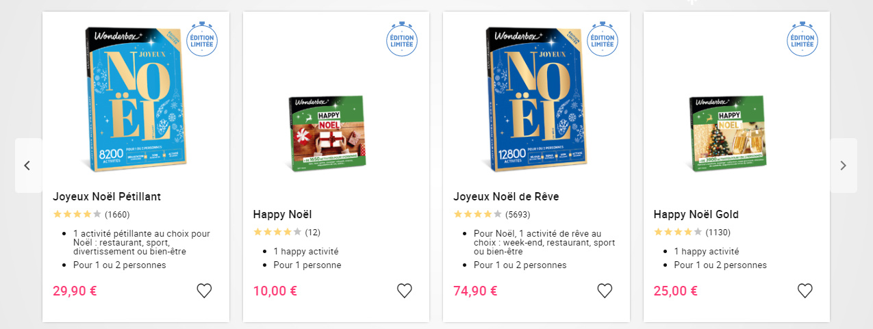 En panne d'idée? Offrez une Wonderbox pour Noël! 🎁🎄😍 En panne d'idée? Offrez une Wonderbox pour Noël! 🎁🎄😍