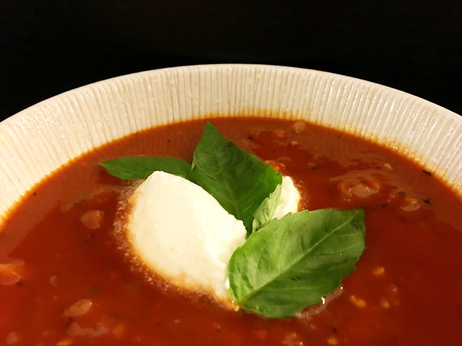 Fueling with Flavour Chunky Vegetable Tomato Soup with Yogurt
