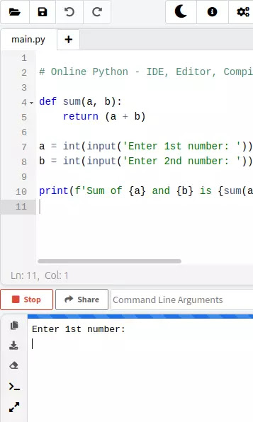 Learn python programming on mobile phone