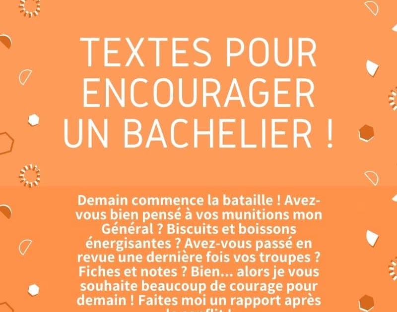 10 Textes Pour Encourager Un Bachelier Sms D Amour Et Messages Droles