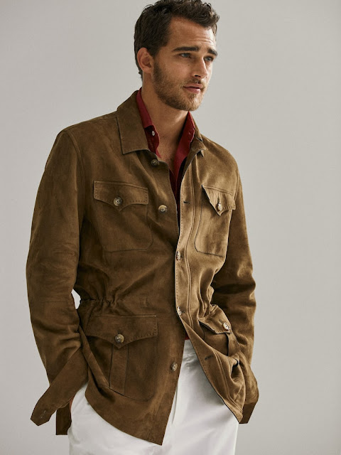 male pattern boldness: Modeling the Completed Safari Jacket!