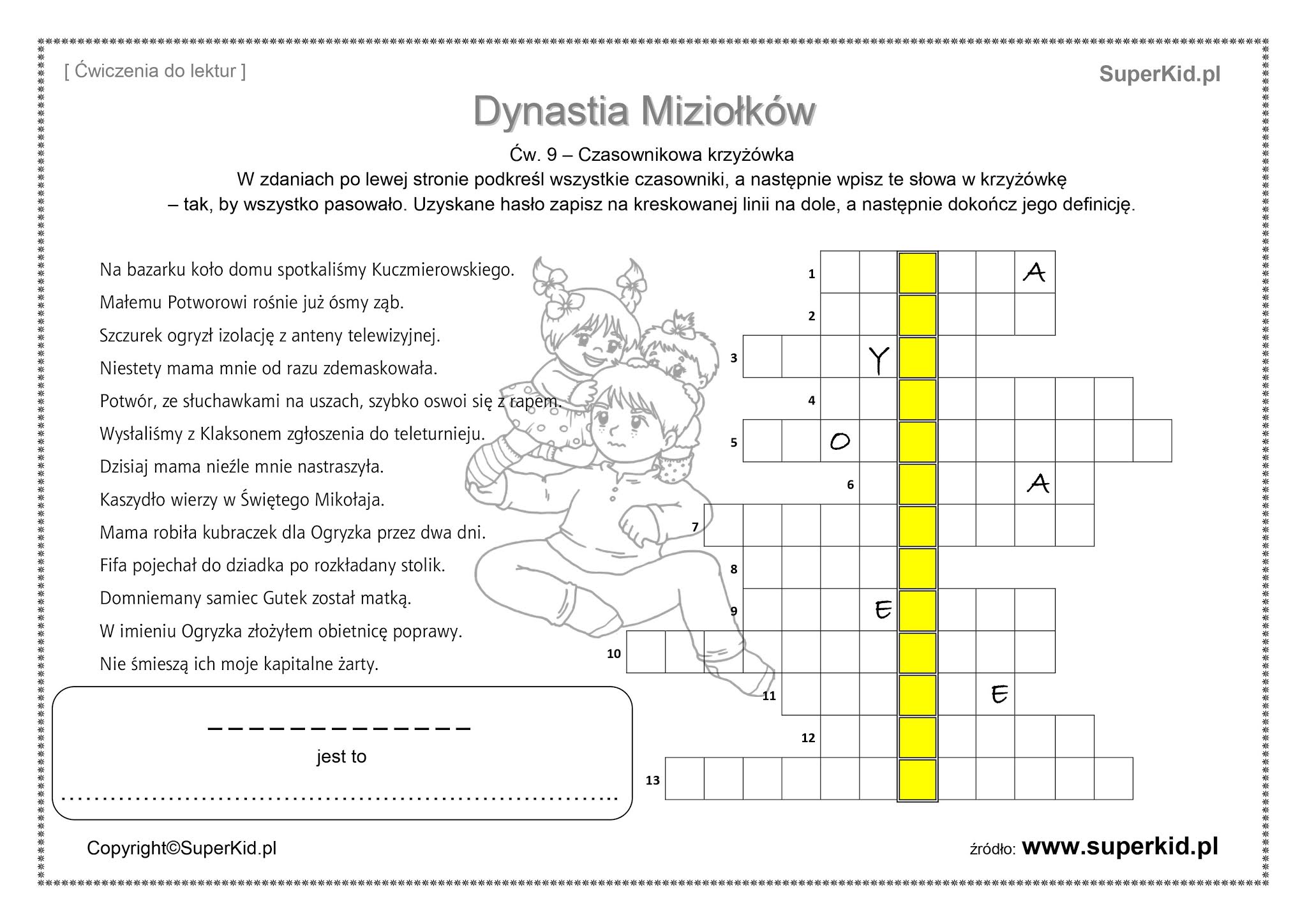 Test Z Dynastii Miziołków Klasa 4 język polski, klasa 5b, 16.01.2021