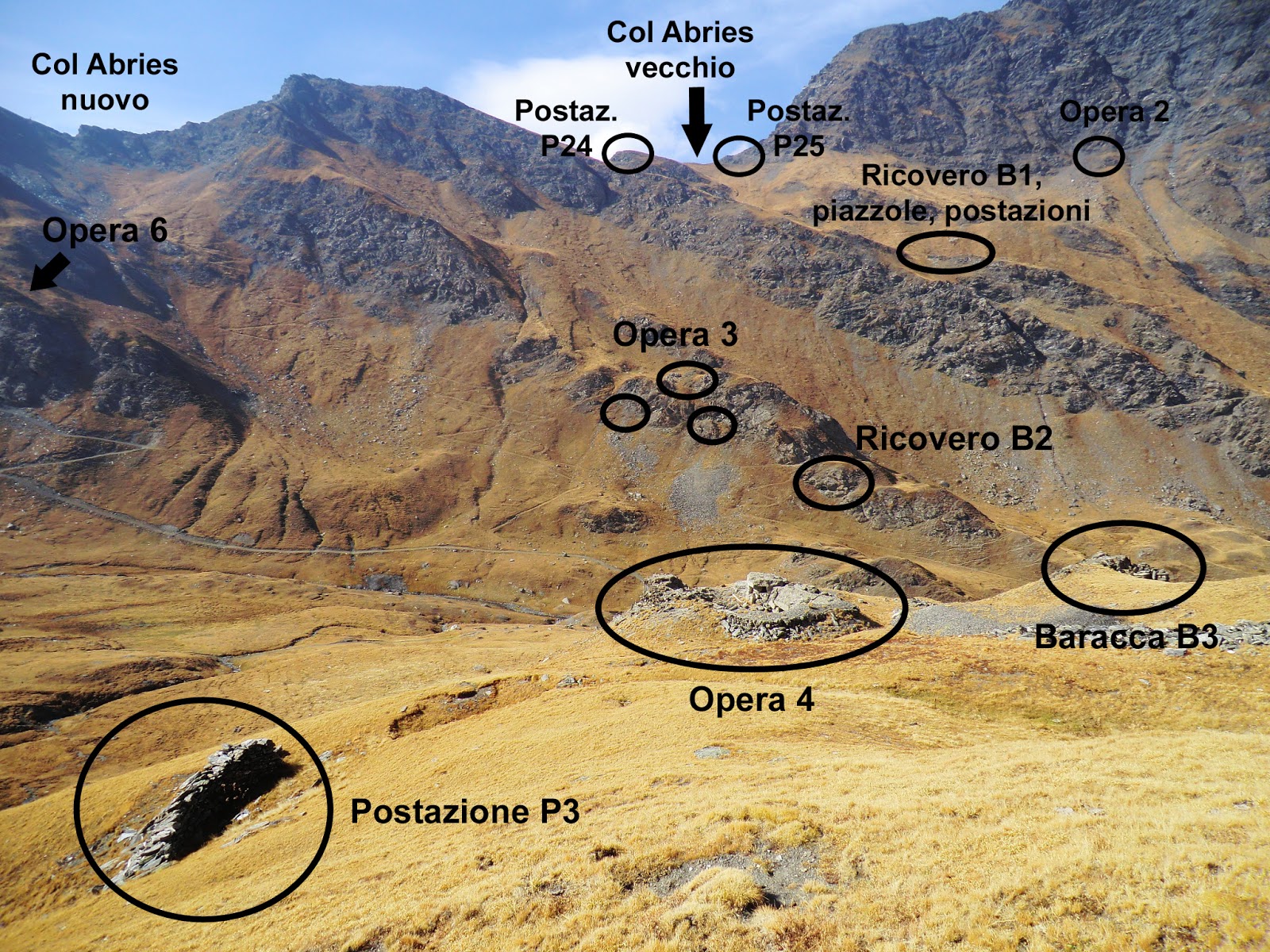 Atlante delle Opere Fortificate Vallo Alpino il Caposaldo Abries (Prali)