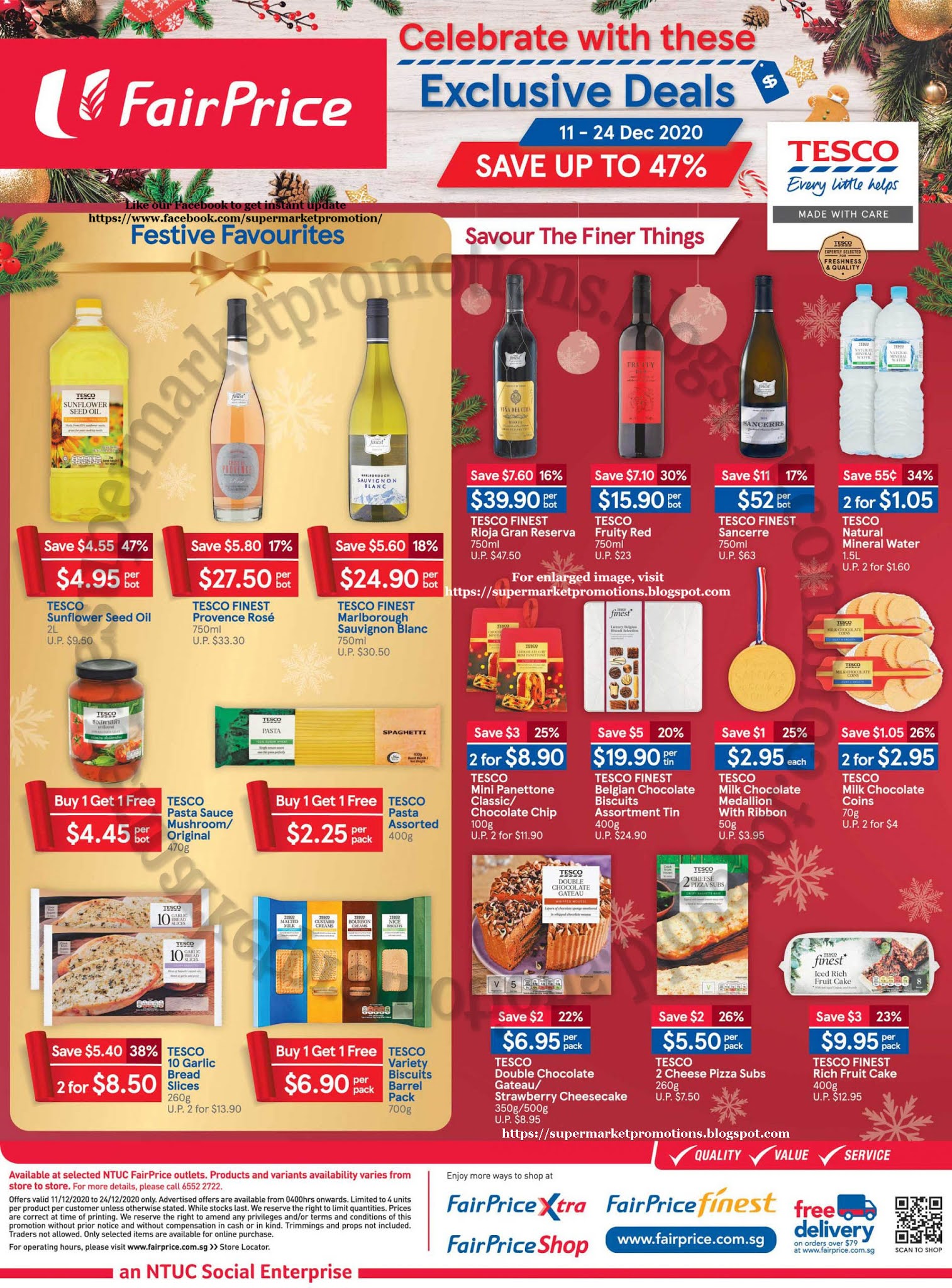 NTUC FairPrice Tesco Promotion 11 24 December 2020 Supermarket