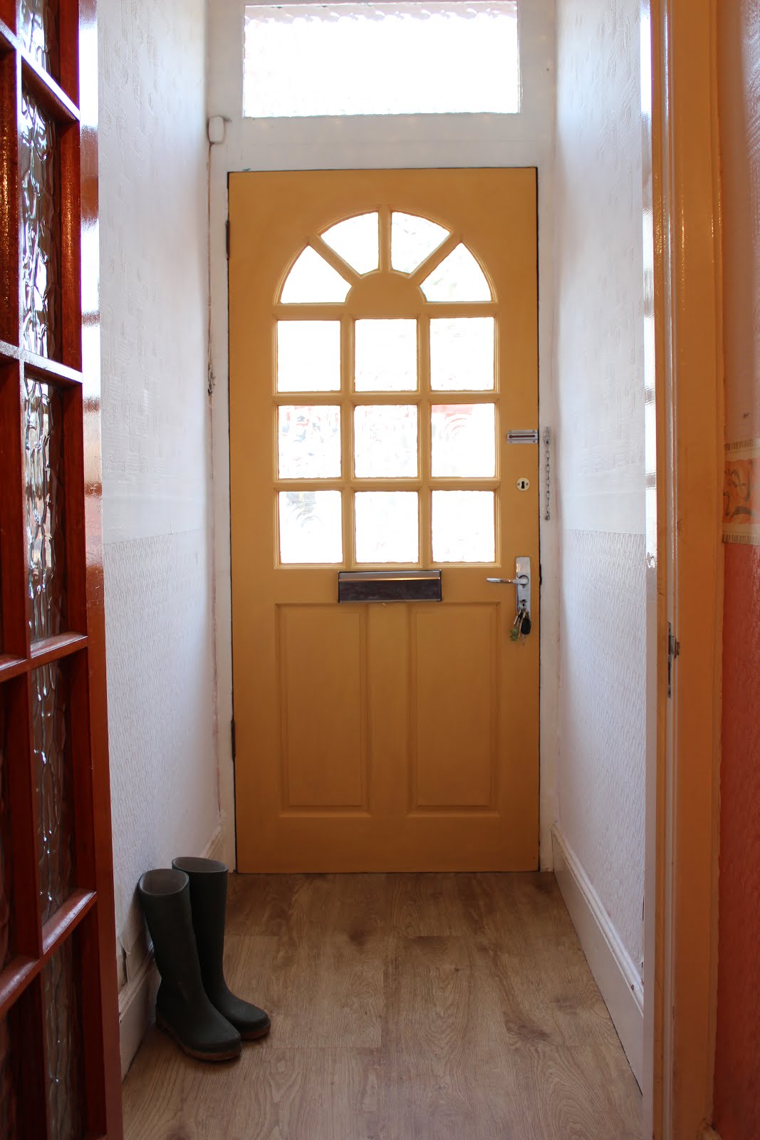 Victorian Porch Yellow Door