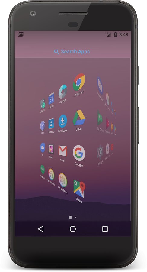 Widget Next Launcher 3d