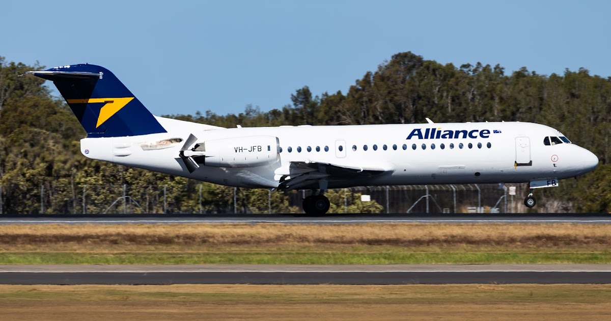 Central Queensland Plane Spotting Alliance Airlines Fokker F70 Jet VH