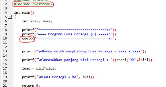 Perbedaan bahasa C dan C++