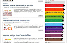 Cara Membuat Popular Post Warna Warni Di Blog Terbaru