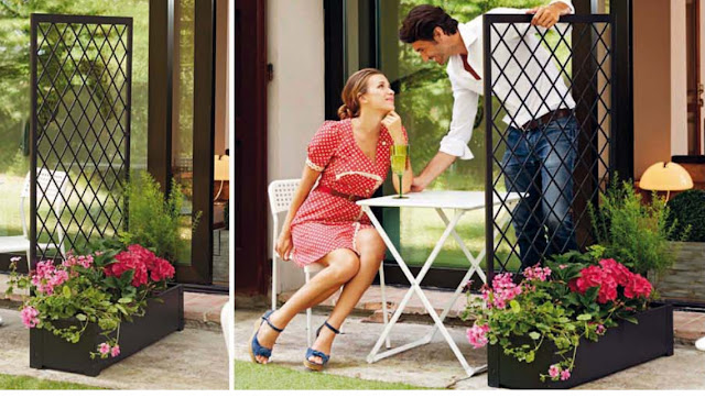 Fioriera In Metallo Verdemax Jasmine - Con Traliccio, 90x32x150 Cm, Colore Antracite, Per Giardino O Esterno - Foto 9