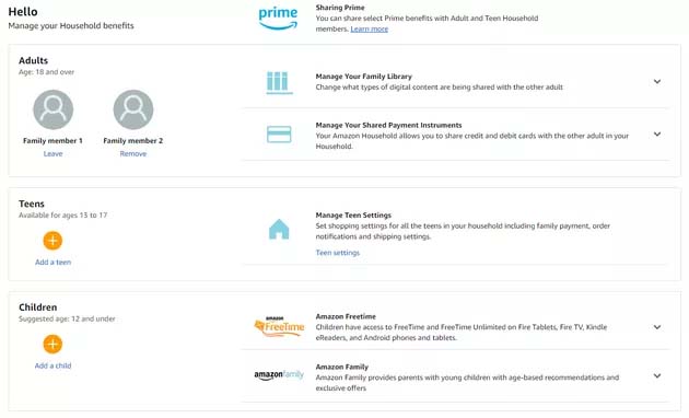 How to Share Your Amazon Prime With Your Family