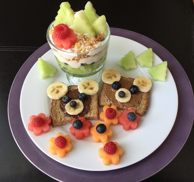 Serving the Healthy Food Meal for kids
