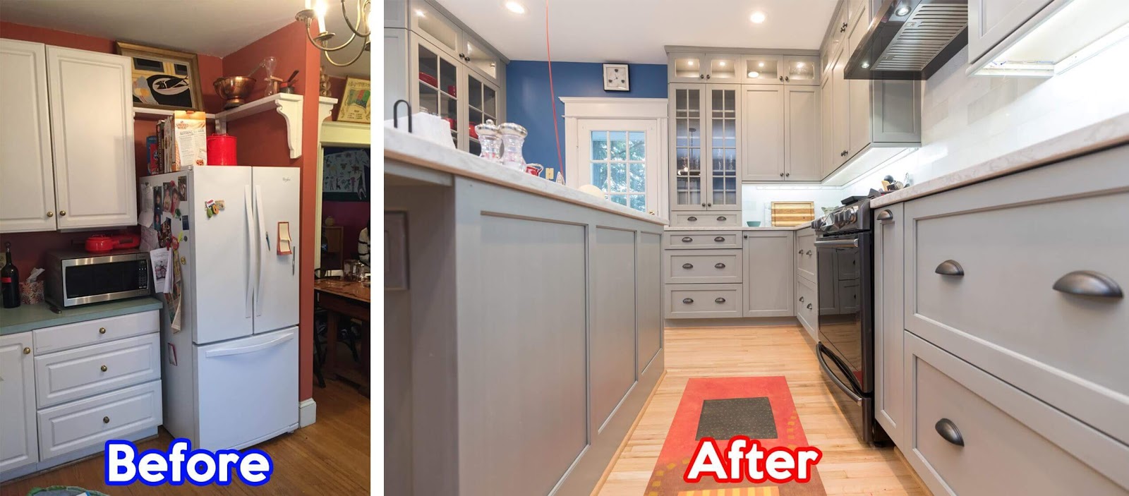 Small Kitchen Makeovers Ideas Before and After in DC Metro - Kitchen
