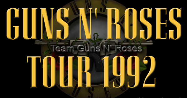 guns and roses 1992 tour dates