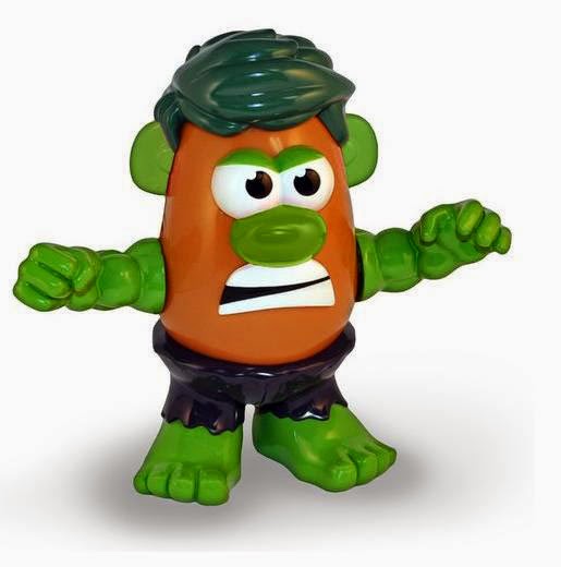 Mister Potato como Increíble Hulk